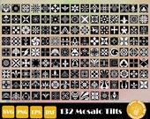 132 Glowforge Cut File, Laser Cut Files, Pattern Svg, Applique Svg, Square Pattern, Square Panel Svg, Geometric Template, Instant Download