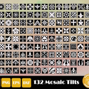 132 Glowforge Cut File, Laser Cut Files, Pattern Svg, Applique Svg, Square Pattern, Square Panel Svg, Geometric Template, Instant Download
