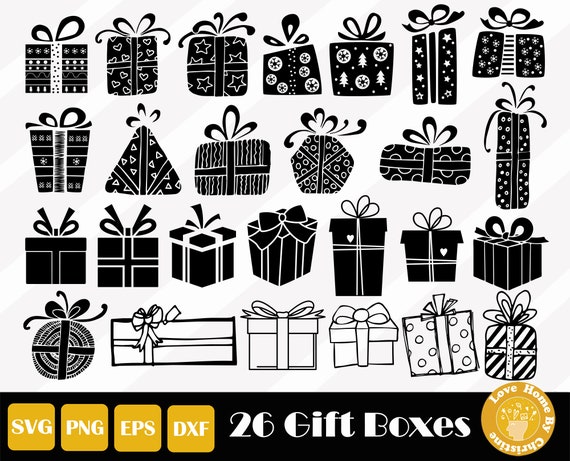 Download 26 Gift Box Svg Christmas Gift Svg Birthday Gift Svg Etsy