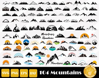 104 Mountain Svg, Travel Svg, Nature Svg, Forecast Svg, Hiking Svg, Mountain Clipart, Adventure Svg, Cut Files, Instant Download