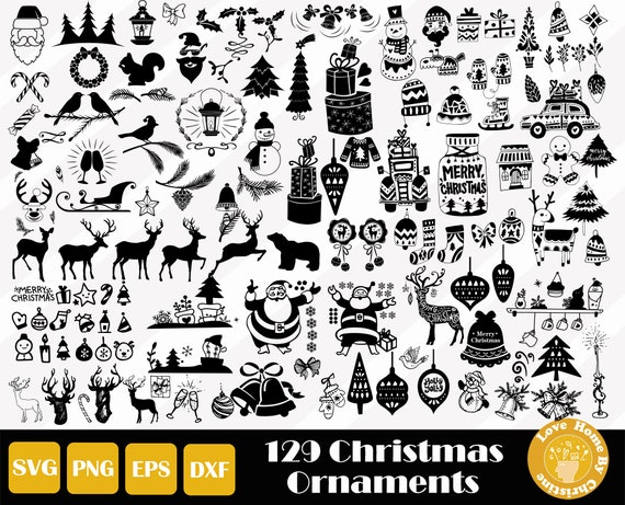 Download 129 Christmas Ornaments Svg Christmas Clipart Christmas Svg Etsy