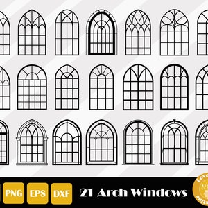 Arch Window Svg, Window Clipart, Arch Sign Svg, Window Frame Svg, Arch Svg, Arched Window Svg, Window Cut File, Instant Download