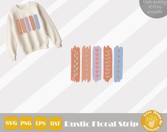 Brushstroke Png,  Flower Clipart, Trendy Shirt Png, Flower Png, Brushstroke Floral, Floral Brushstroke, Boho Summer Png, Boho Floral Png