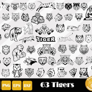63 Tiger Svg, Tiger Gesicht Svg, Tiger svg, Tiger Clipart, Tiger Png, Tiger Vektor, Niedliche Tiger Svg, Tier Svg, Sofort Download