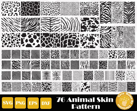 Download 76 Animal Skin Svg Animal Pattern Svg Leopard Cow Tiger Etsy
