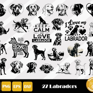 Labrador Svg, Dog Svg, Labrador Retriever, Labrador Silhouette, Dog Lover Svg, Labrador Vector, Labrador Dog Svg, Labrador Head Svg