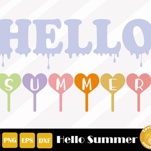 Hello Summer Svg, Summer Sign Svg, Summer Shirt Svg, Hello Summer Sign, Hello Summer Clipart, Hello Summer Shirt, Easy Cut, Instant Download