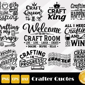 Funny Craft Quote, Crafting Sign Svg, Crafting Quote Svg, Crafting Svg Bundle, Crafter Shirt Svg, Art Room Svg, Instant Download