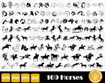 109 Horse Svg, Horse Clipart, Horse Cut File, Horse Head Svg, Horse Png, Horse Vector, Horse Lover Svg, Easy Cut, Instant Download