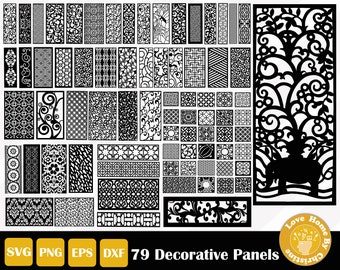 79 Decorative Panel SVG for Cricut Silhouette Files, Laser Cutting Files, Easy Cut, Instant Download