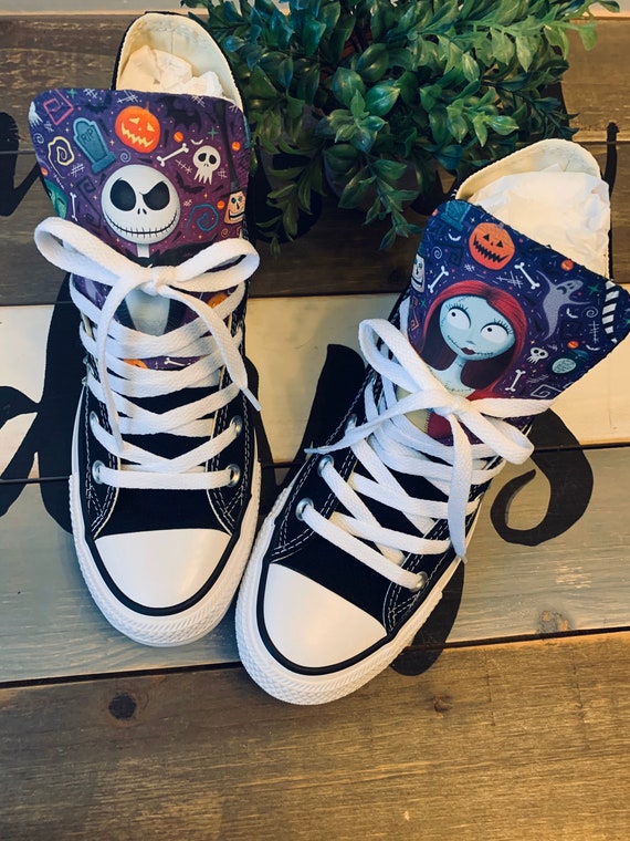 Nightmare before christmas Converse | Etsy