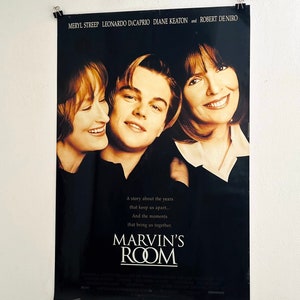 Grande poster originale di Marvin's Room 1996 delle stelle di Leo Dicaprio Meryl Streep leonardo dicaprio diane keaton idea regalo poster originale