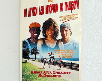Affiche originale de film : Les hommes blancs ne peuvent pas sauter : impression vintage de 1992