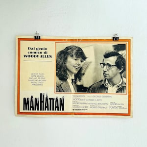 original 1979 Woody Allen Manhattan movie poster original movie poster Meryl streep poster diane keaton poster