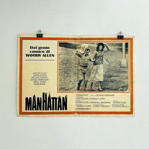 original 1979 Woody Allen Manhattan movie poster original movie poster Meryl streep poster diane keaton poster