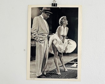 Photo rare de la jupe volante Marilyn Monroe de 1954 par Sam Shaw (47 cm X 34 cm)
