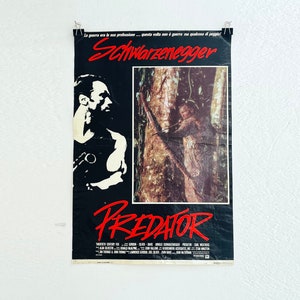 Predator 1987 original movie poster Arnold Schwarzenegger original cult movies 80s carl weathers bill duke sonny landham