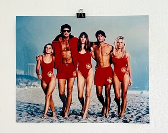 Rare photo du film Alerte à Malibu : photo originale des années 90, gros caractères