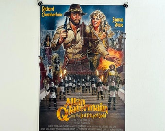 Affiche de film d'Allan Quatermain, 1986 : Sharon Stone, film culte