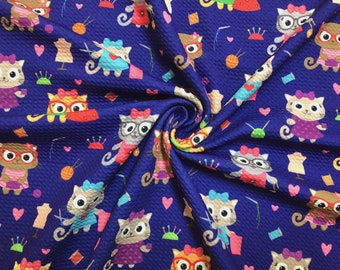 Tela de punto Bullet Knit de Navy Sewing Cat Boutique cortada a medida