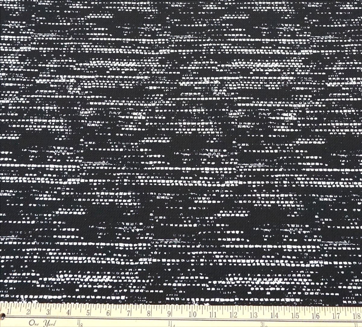 Black/white Abstract Static Dash Bullet Knit Fabric by the Yard - Etsy