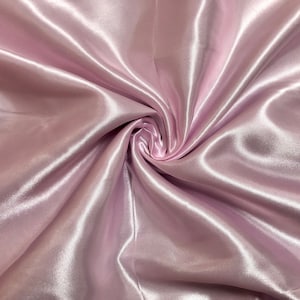 Charmeuse Satin Fabric-Pink Solid Color-CSFC002-Sold by the Yard
