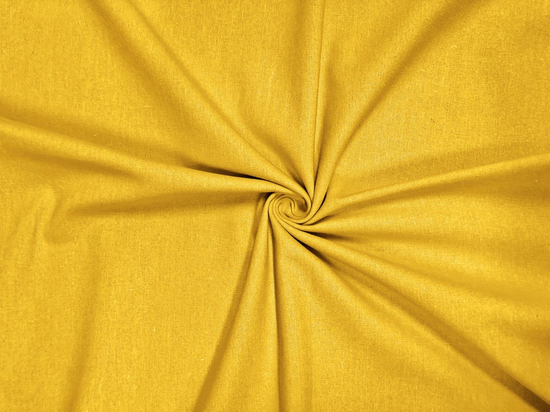 Mustard Cloth Color Mustard Solid Color 60/40 Linen/cotton Blend Fabric by the Yard - Etsy