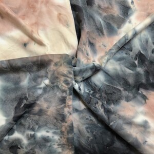 DTY Brushed Fabric-Vanilla Cream Mauve Tie Dye-DTYBTD032-Sold by the Yard-Jersey Fabric