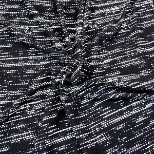 Bullet Printed Fabric-Black White Gravity-BPR028-Sold by the Yard