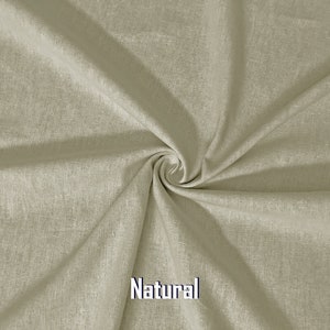Cotton Linen Fabric-Natural Solid Color-CtLS002-Sold by the Yard-Cotton Linen Blend