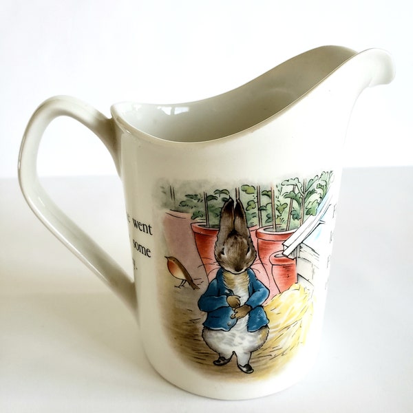 Wedgewood China, Peter Rabbit, English China, Creamer, Fine China, Nursery Gift, Collectible Kitchenware