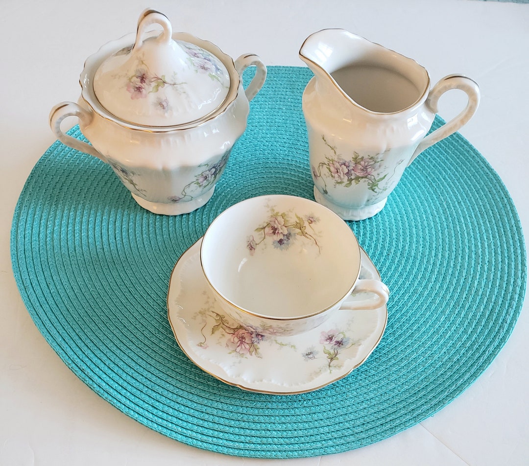 53 Pieces Fine China Theodore Haviland China Dinner Plates Etsy