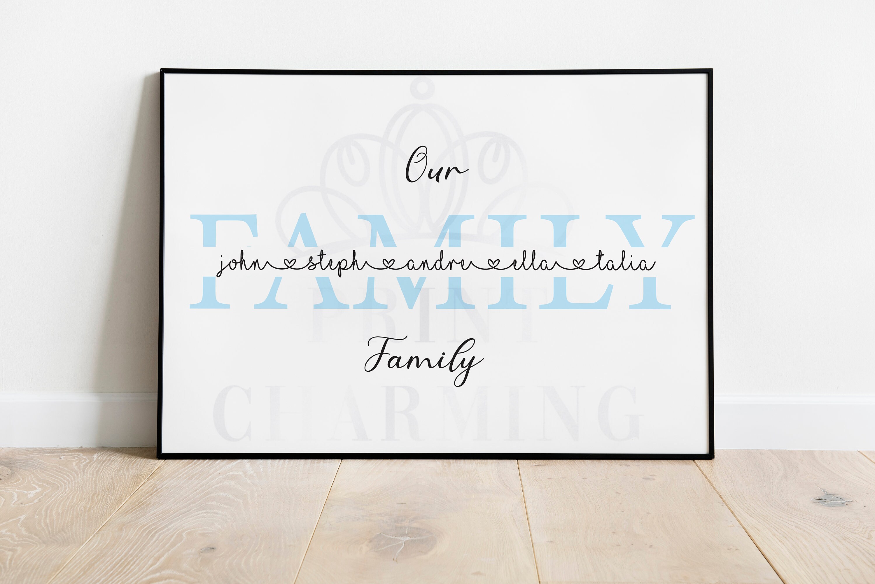 Our Family Custom Print Family Names Print Personalised | Etsy