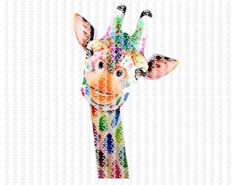 Download Watercolor Giraffe Etsy
