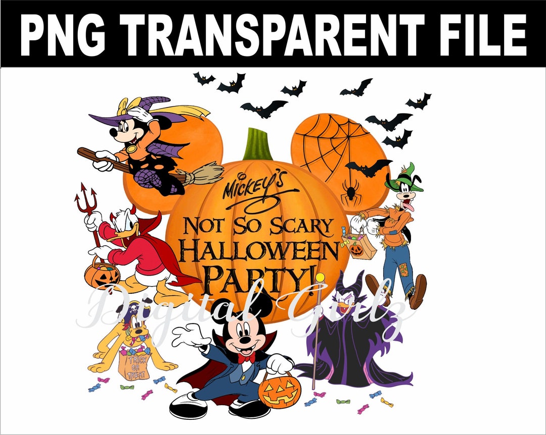 Disney Halloween Sublimation File Mickey Not So Scary Etsy Singapore