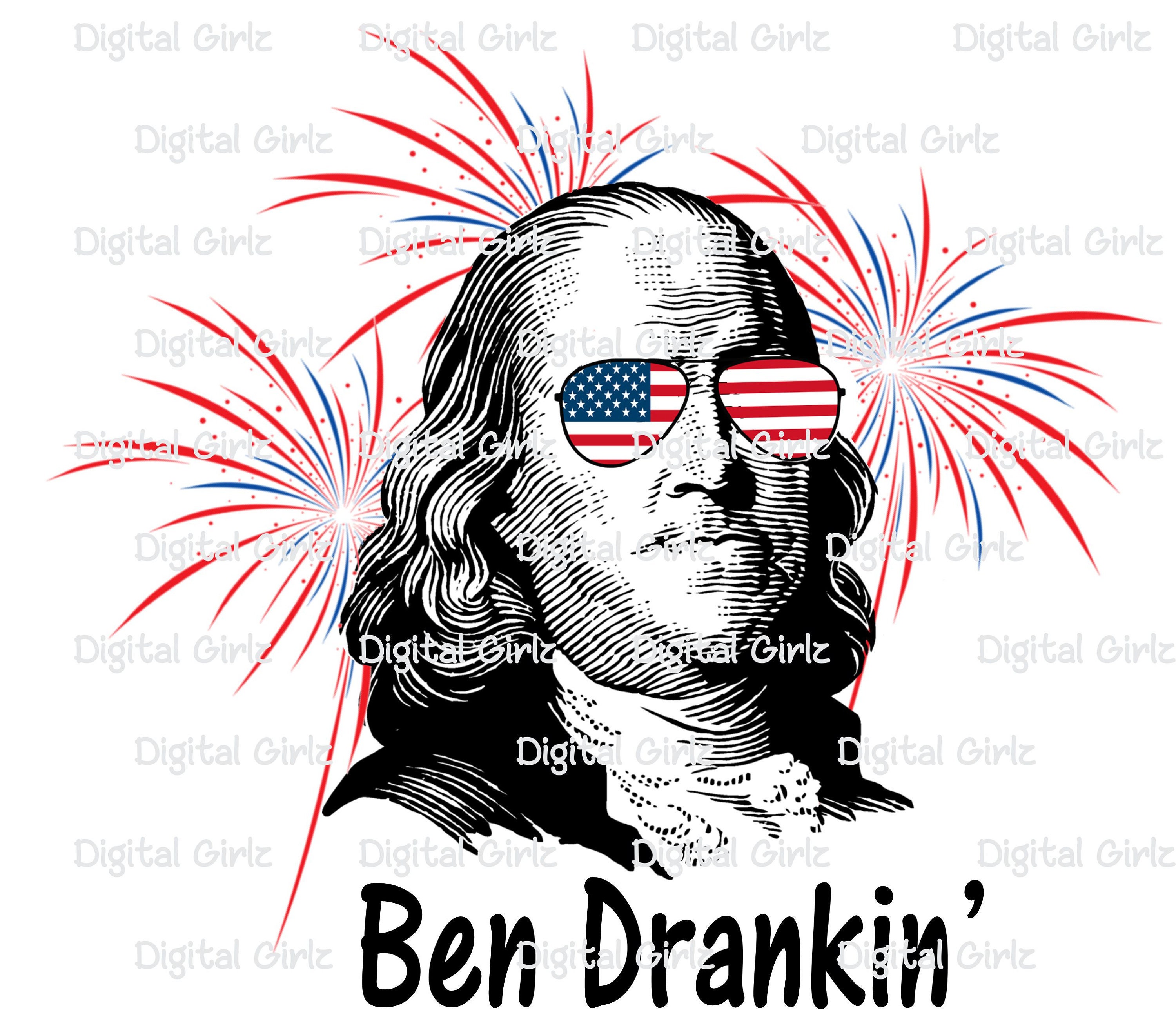 Instant Download Digital File Png File Sublimation Design Digital Transfer Clipart Clip Art Ben Drankin Ben Franklin America