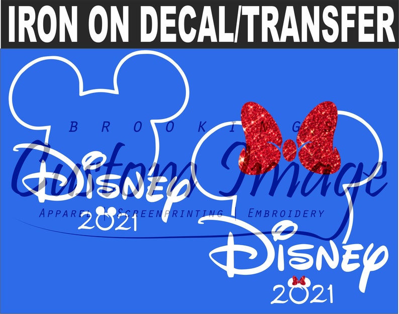 Disney Iron On. Disney Decal. Disney Shirts. 2021 Family. Disneyworld / Disneyland Matching Shirt / Mickey Minnie Mouse / Magic Kingdom image 2