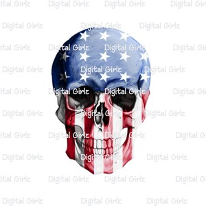 Instant Download. Digital File. PNG File. Sublimation Design. Digital Transfer. Transfer. Fourth of July. Skull. Dad. Flag. Patriotic