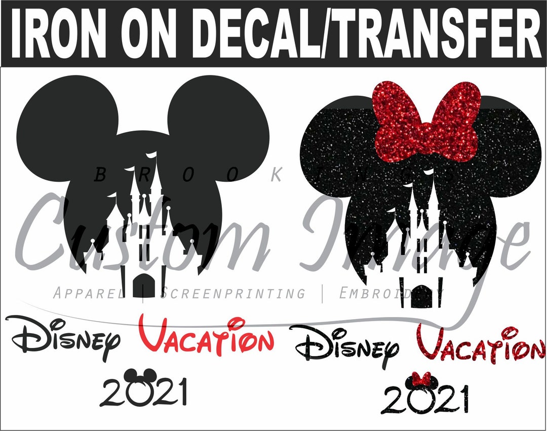 Disney Iron On. Disney Decal. Disney Shirts. 2021 Family. - Etsy