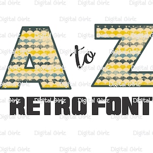 Alphabet Clipart. Instant Download. Digital File. PNG File. Sublimation Design. Digital Transfer. Font Distressed. Retro Font. Clipart Font.