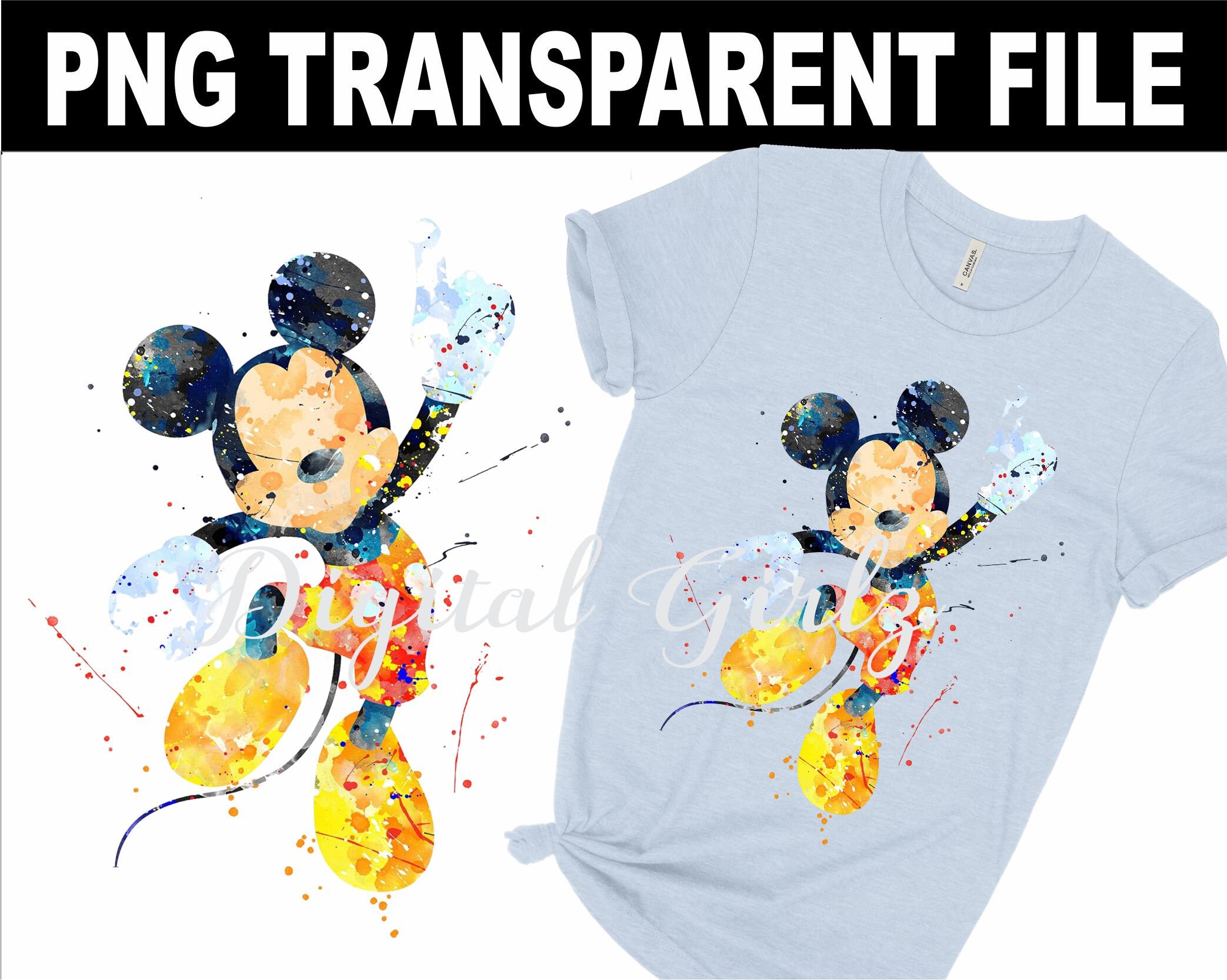 Disney Sublimation Design. Mickey Mouse 