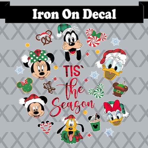 Disney Iron On. Disney Decal. Disney Shirts. Disney Christmas - Etsy