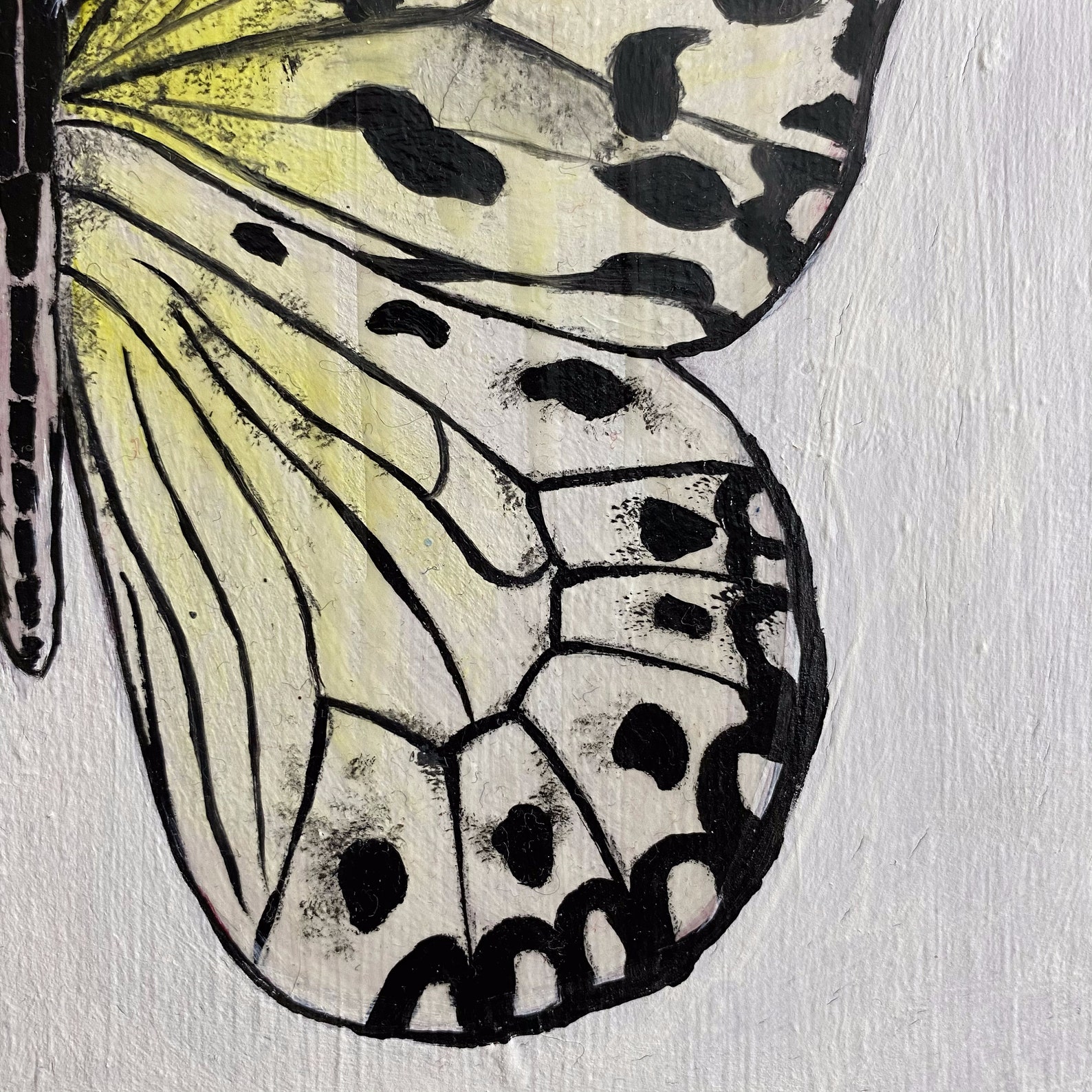 Rice Paper Butterfly Original Handmade Oil and Acrylic Etsy Canada