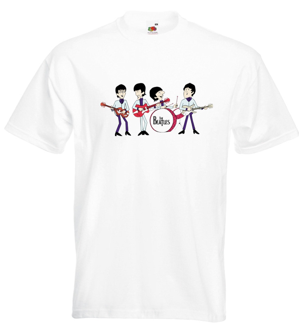 The Beatles Cartoon T Shirt John Lennon Paul Mccartney George - Etsy The Beatles Cartoon T Shirt John Lennon Paul Mccartney George - Etsy