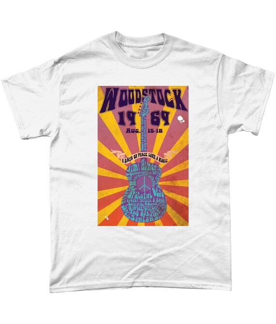 Woodstock 1969 Music Festival T Shirt - Etsy