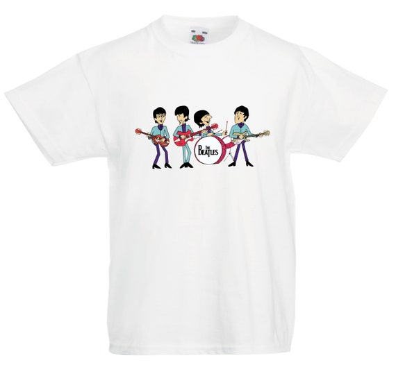 Camiseta kids Beatles cartoon Etsy España Camiseta kids Beatles cartoon Etsy España