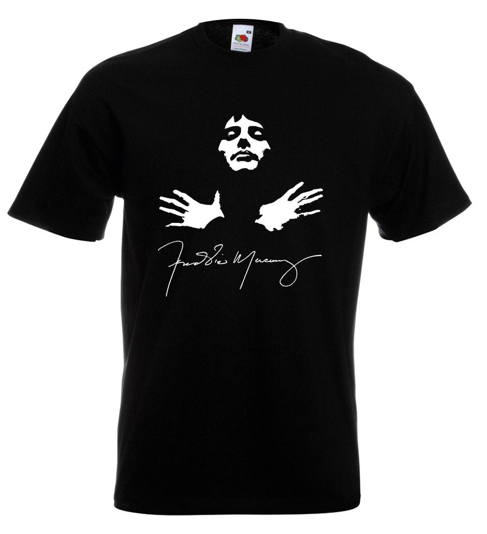 Discover Maglietta T-Shirt Freddie Mercury Cantante Rock And Roll Uomo Donna Bambini