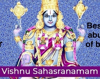 Traditional Vishnu Sahasranama chanting on your behalf