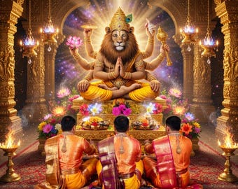 Enhanced Lord Narasimha Puja | Advanced Mantra Japa & Homa (fire ritual) with 3 Priests