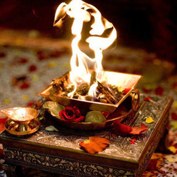 Rituel du feu pour l'élimination des obstacles et le succès (Ganesh Homa)